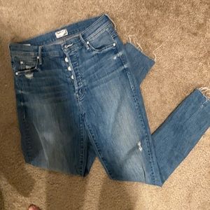 MOTHER light wash denim